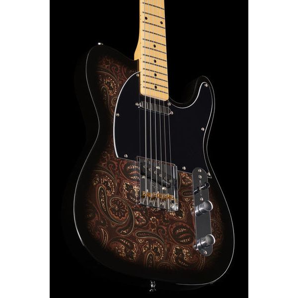 Harley Benton TE-70 Black Paisley