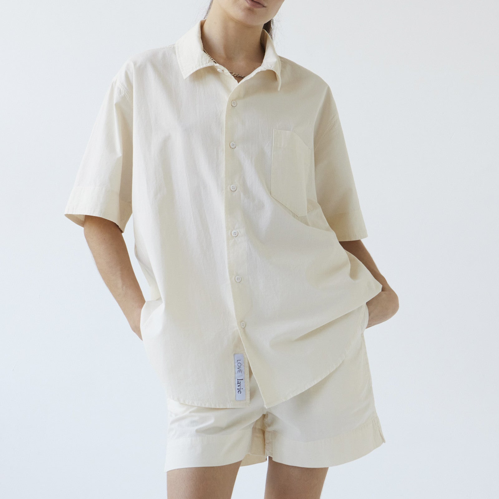 John Shirt shortsleeve undyed
