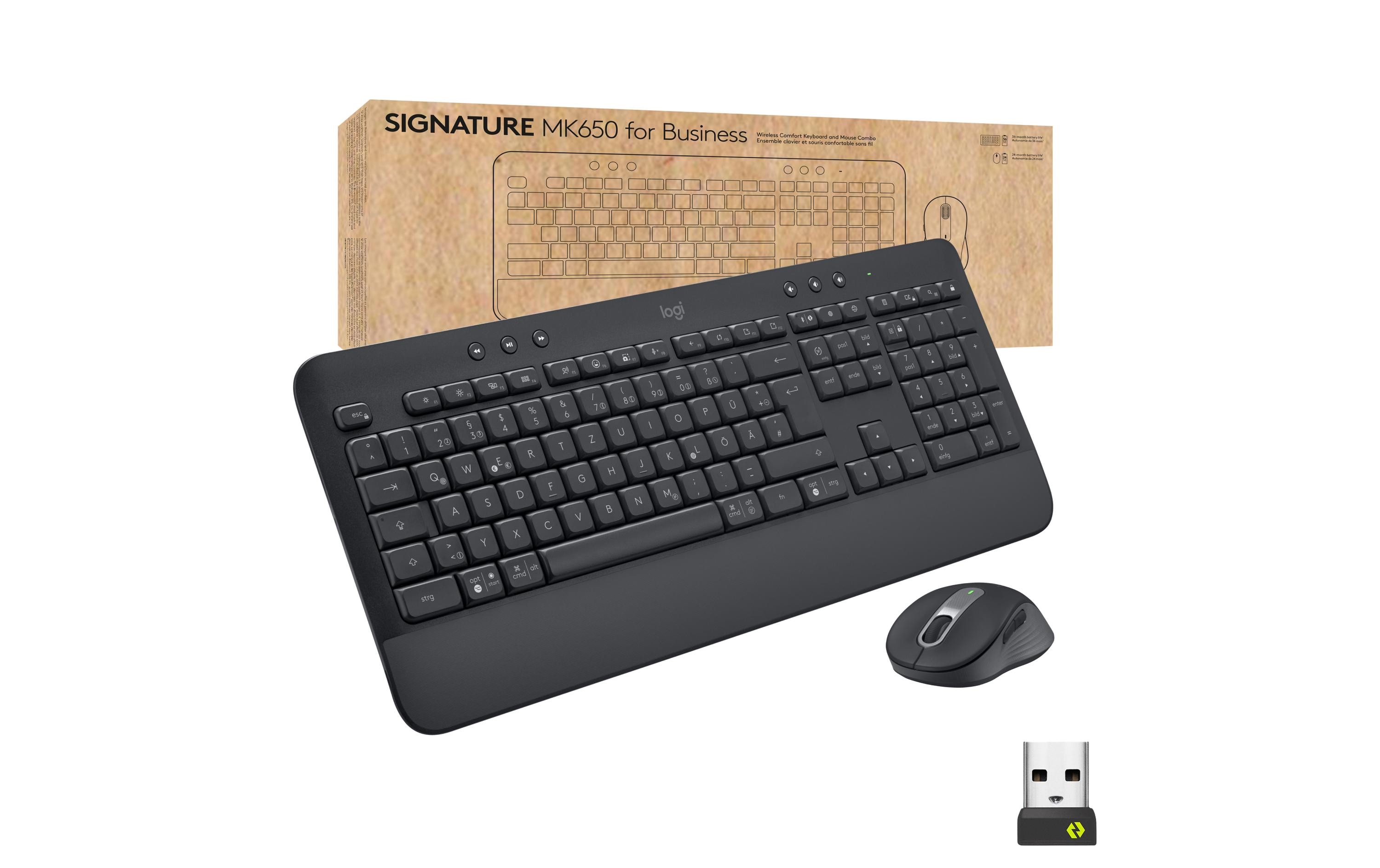 Tastatur-Maus-Set MK650 Combo for BusinessKabelloses Tastatur-Maus-Set für Unternehmen