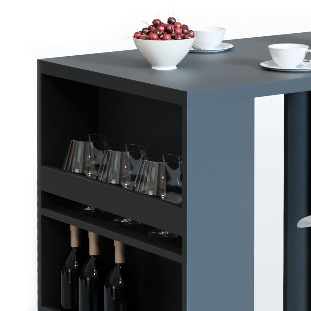 VICCO Bartisch Bar Tresen Anthrazit Bartresen Stehtisch Tisch Tresentisch Bistrotisch Küche
