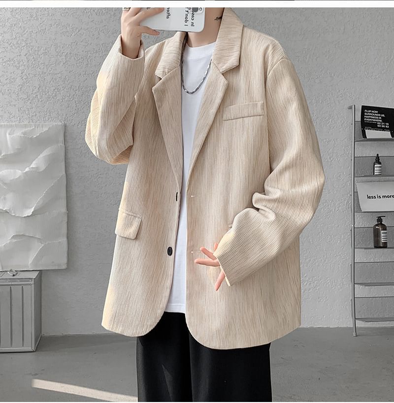 FOEV - Effen enkelrijs blazer