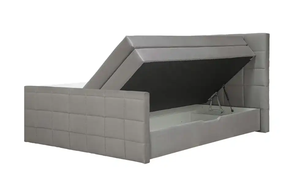 Boxspringbett Vito Hellgrau mit Fußteil