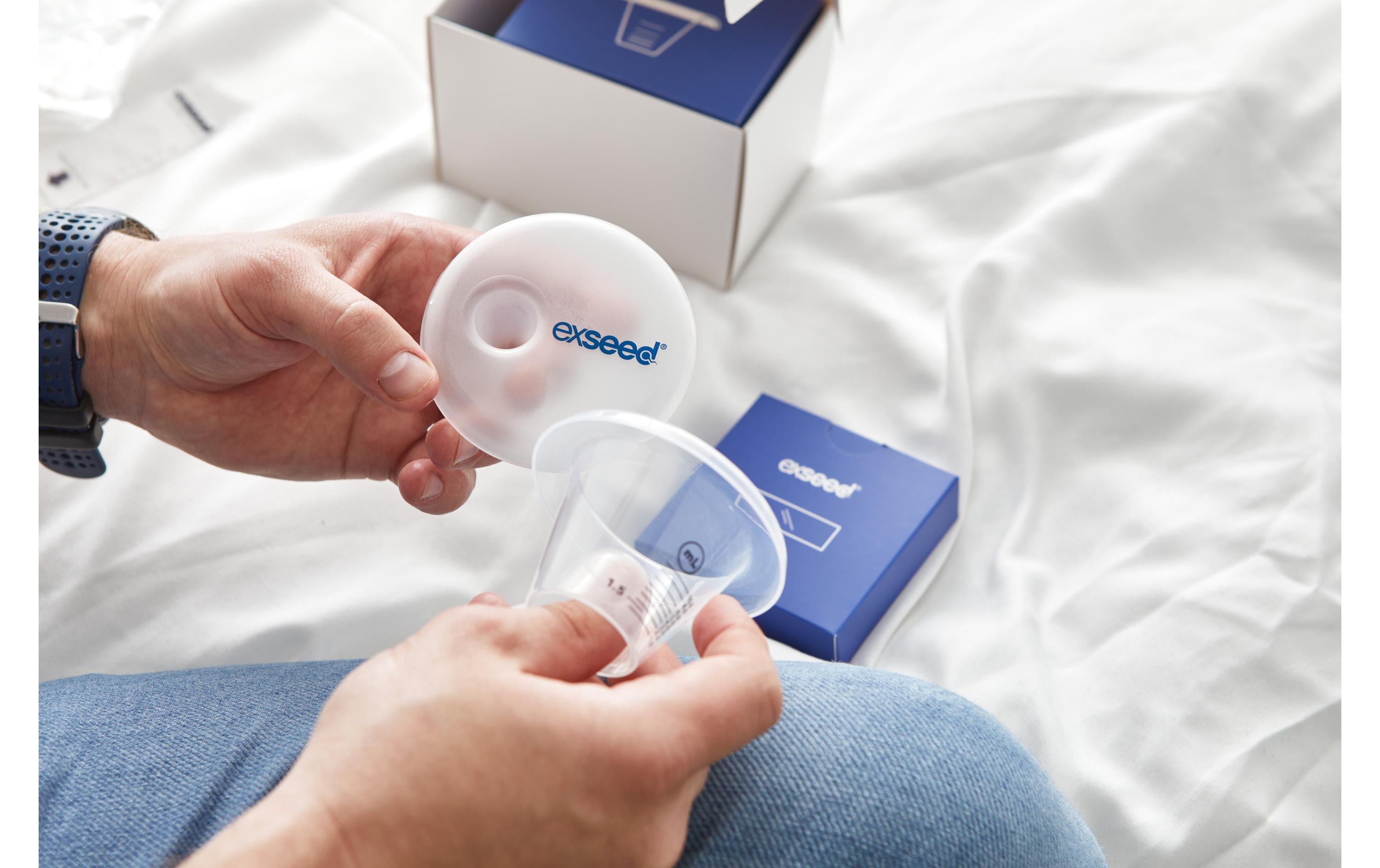 Testkit Spermienqualität inkl. 2 Tests<br>Medizinischer Spermientest für zu Hause in 15 Minuten