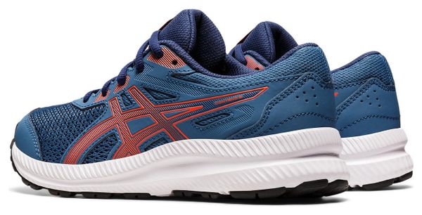 Chaussures Running Asics Contend 8 GS Bleu Orange Enfant