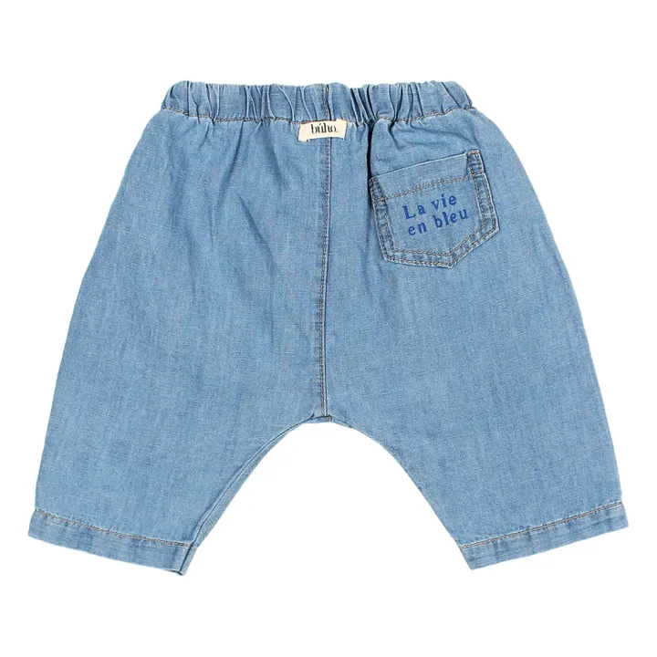 Búho Sarouel Denim Lin | Bleu jean