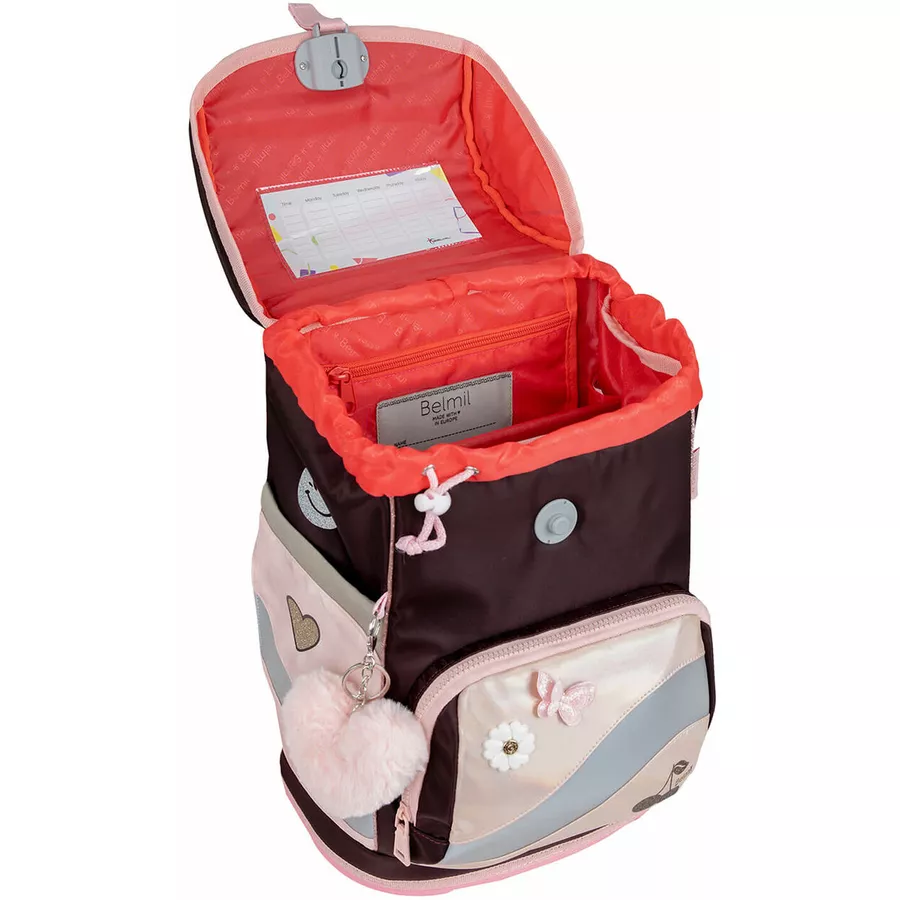 Belmil Schulranzen Premium Smarty Plus Set 5-teilig Glam