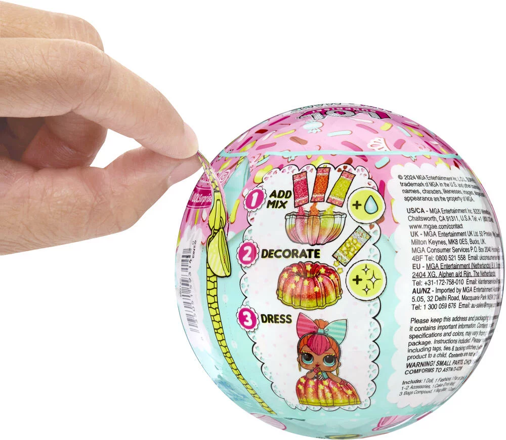 LOL SURPRISE - MIX ET MAKE BIRTHDAY CAKE   MINI POUPEE 7.5CM