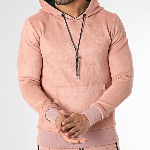 Ensemble De Survetement Suédine TX658 Rose