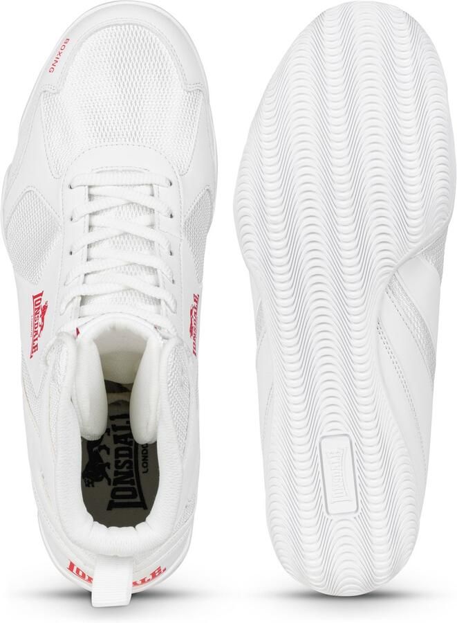 Lonsdale Boxing Shoes Heskin 160047 White Red