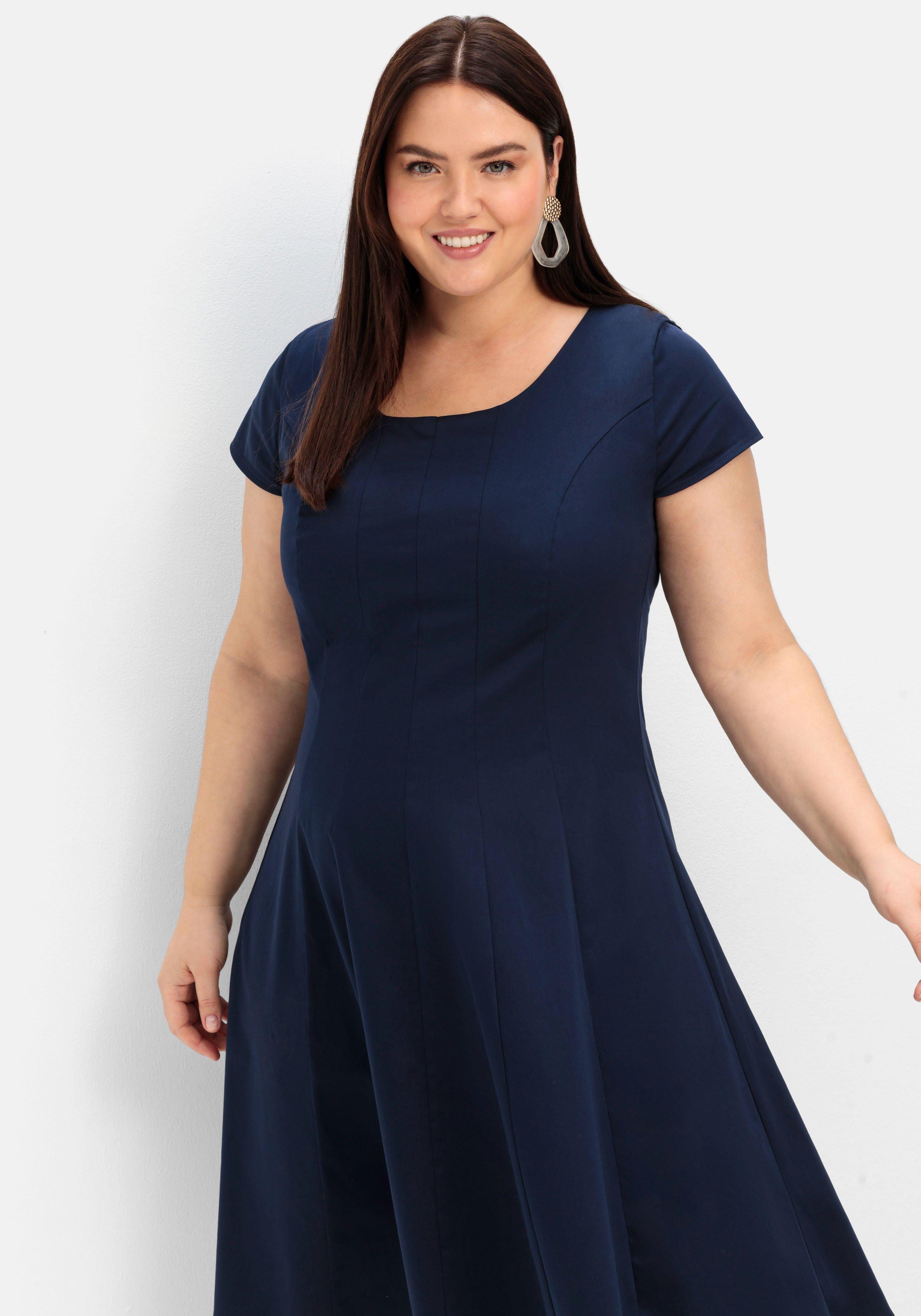 Cocktailkleid in A-Linie, in Bahnenform