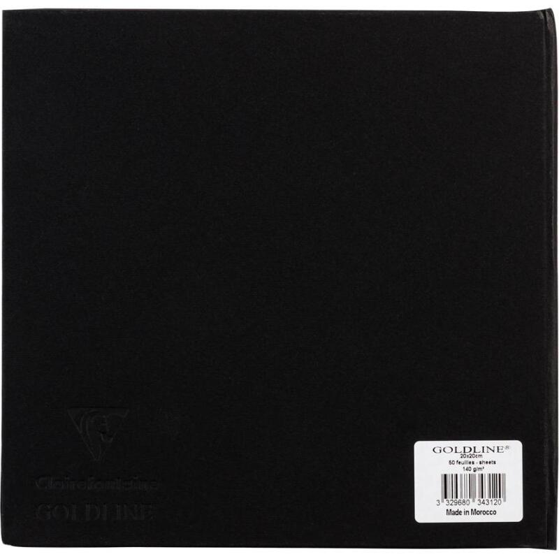 Goldline carnet rembordé rigide 50F 20x20cm 140g - Blanc