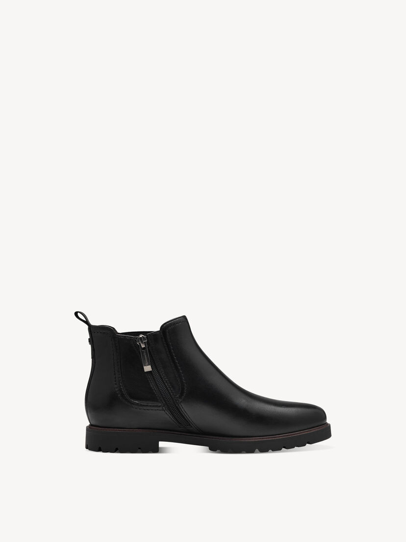 Leren Chelseaboot - zwart