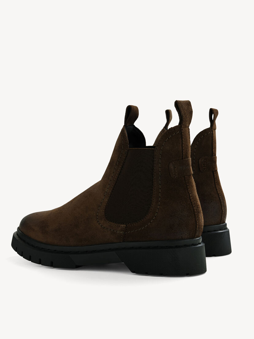Leren Chelseaboot - khaki