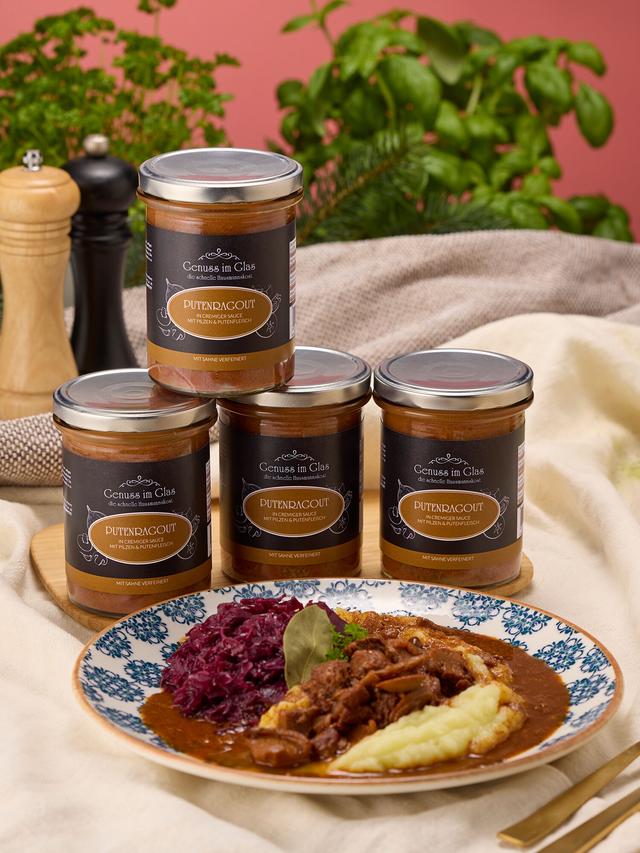 Putenragout mit cremiger Sauce & feiner Pilznote