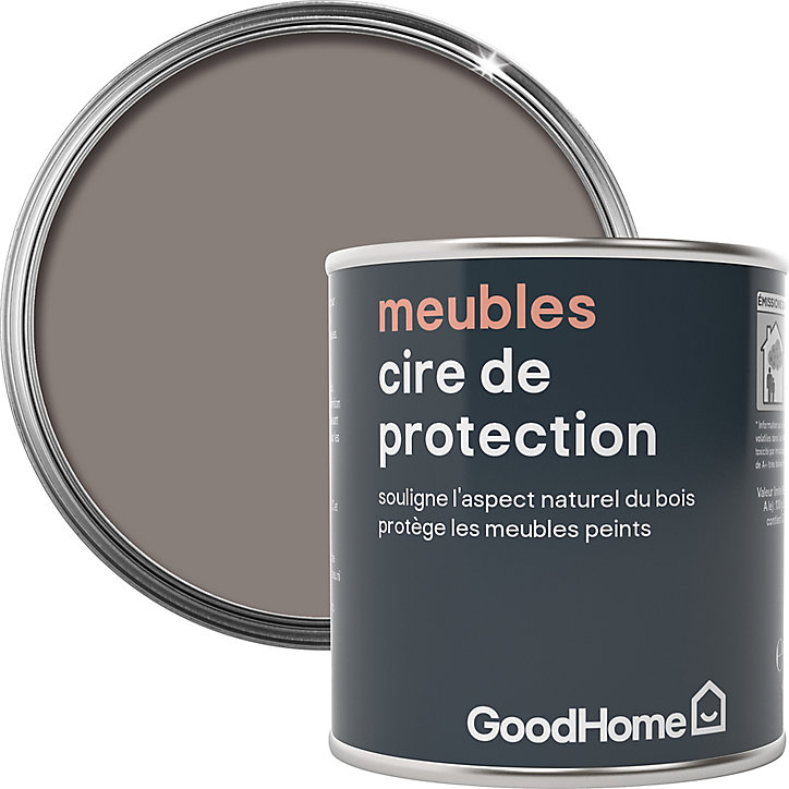 Cire de protection pour meubles GoodHome marron glacé mat 125ml