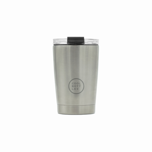 Caneca térmica Cool Bottles em aço inoxidável prateado metálico