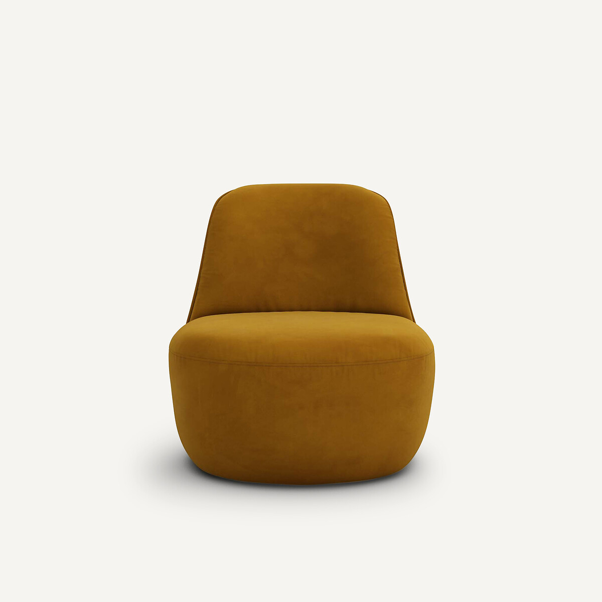 AM.PM<br>Poltrona giratória de veludo Rosebury