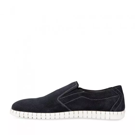 Derbies MARINE DENIM SIDE CUIR
