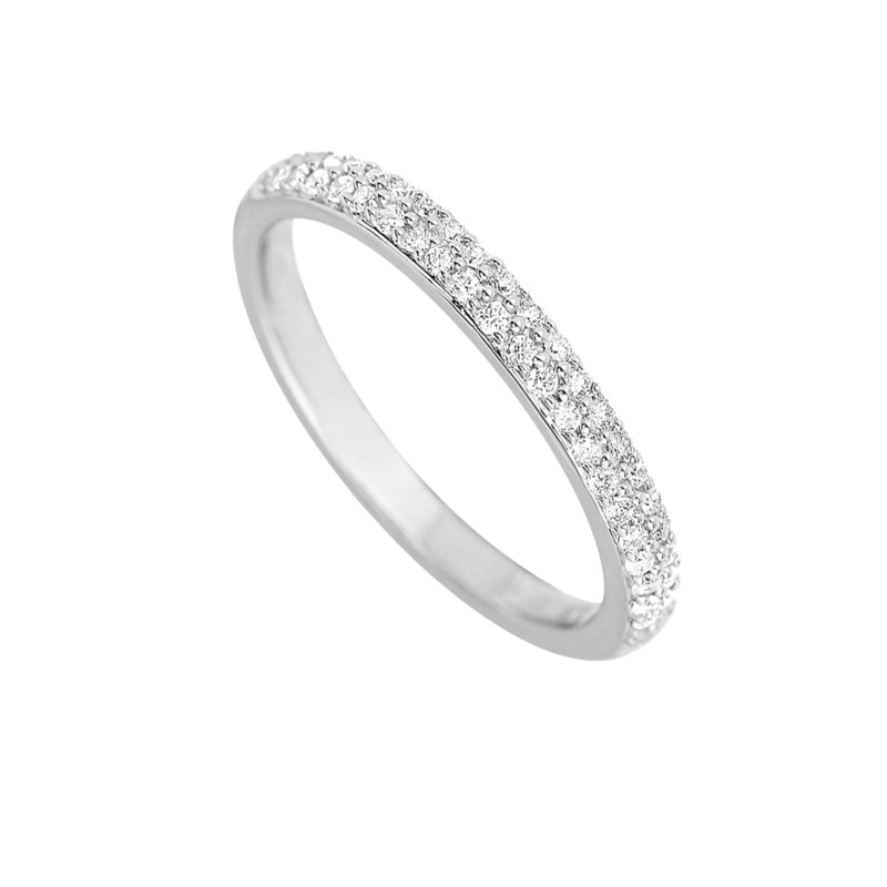 Bague Femme - Or 18 Carats - Diamant 0,2 Carats