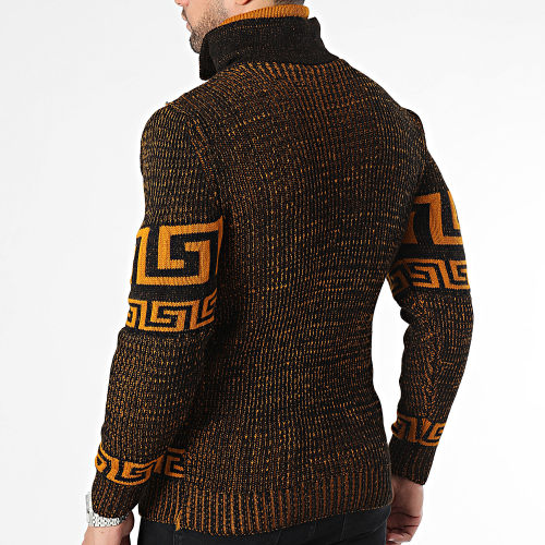 Pull Col Amplified Camel Noir