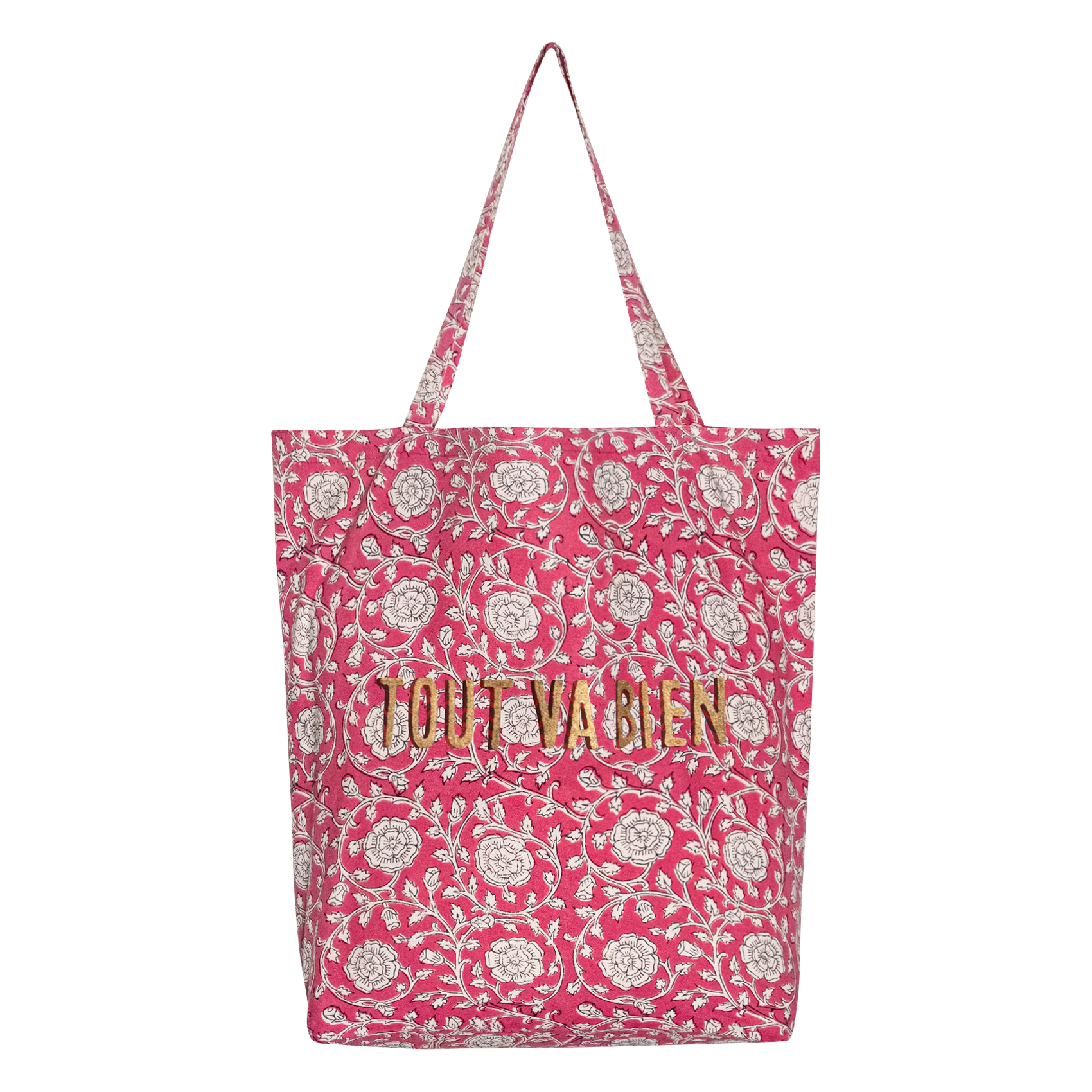 Tote bag imprimé en coton | Multicolore