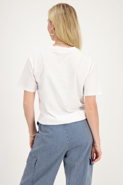 Wit T-shirt ''Délices français''