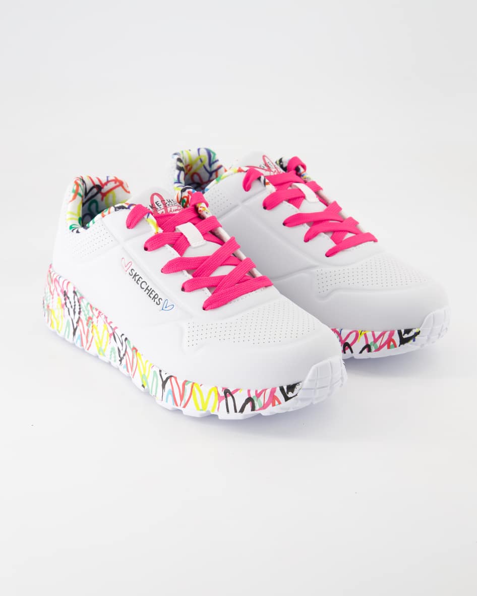 Skechers Uno Lite - Lovey Luv Sneaker in Weiß