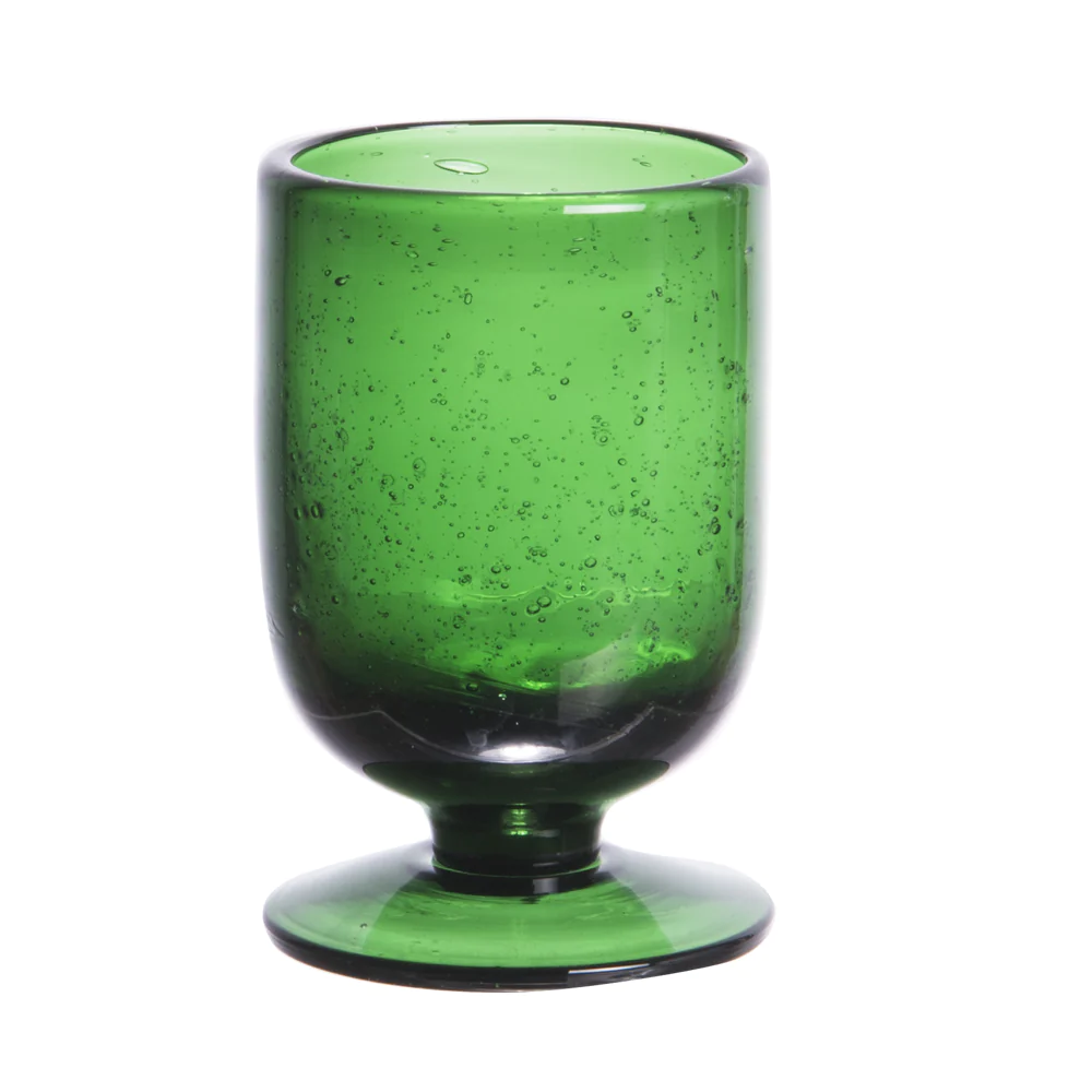 Verre à pied Gordes Bullé 25 cl vert (lot de 6) Table passion