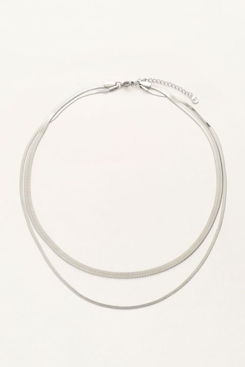 Dubbele platte schakelketting