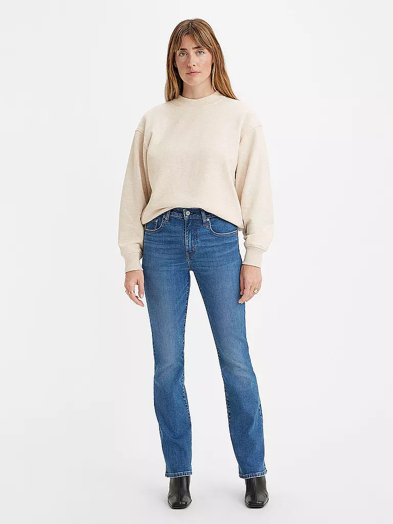 LEVI'S® Highwaist Jeans Bootcut Fit 725 blau