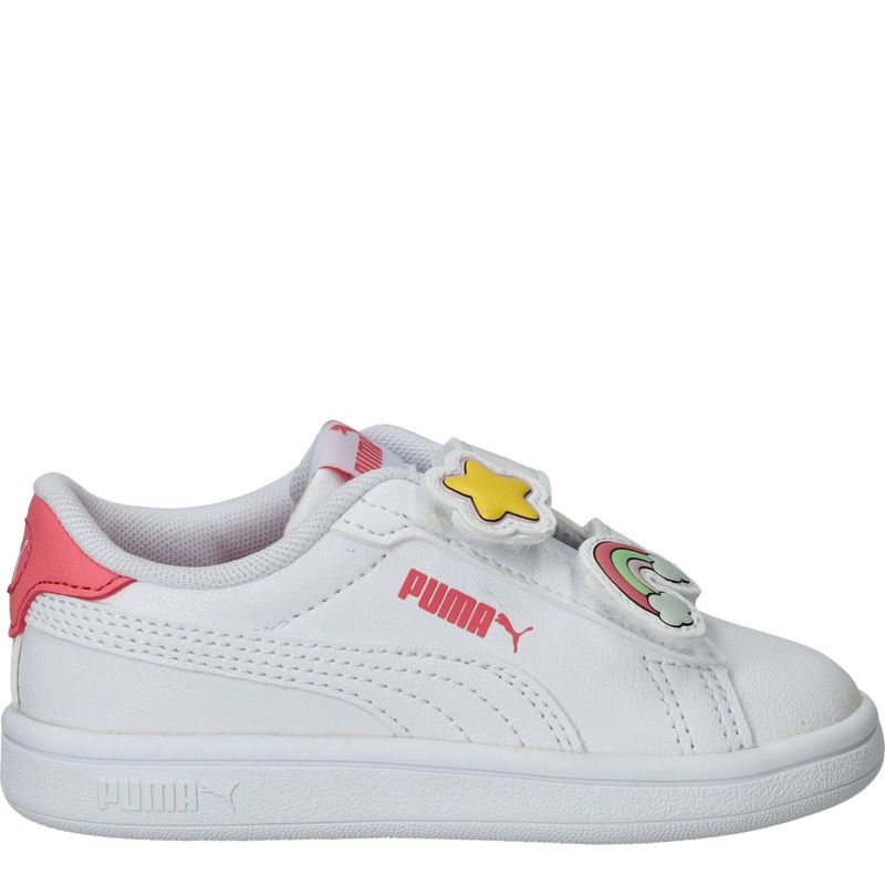 Puma Smash 3.0 Badges V Sneakers Wit Meisjes