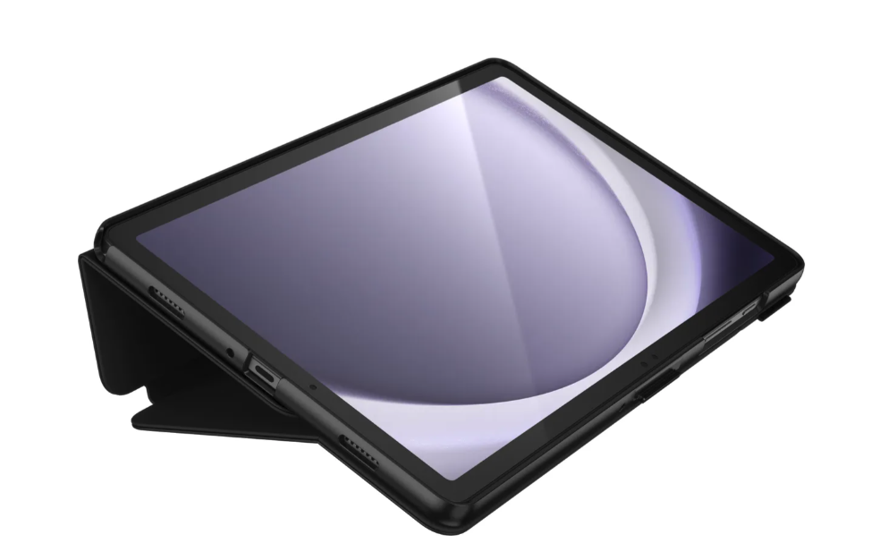 Samsung Galaxy Tab A9  Plus Balance Folio Antimikrobielle Leder Tasche Smart Cover Hülle (150605-D143) - Schwarz
