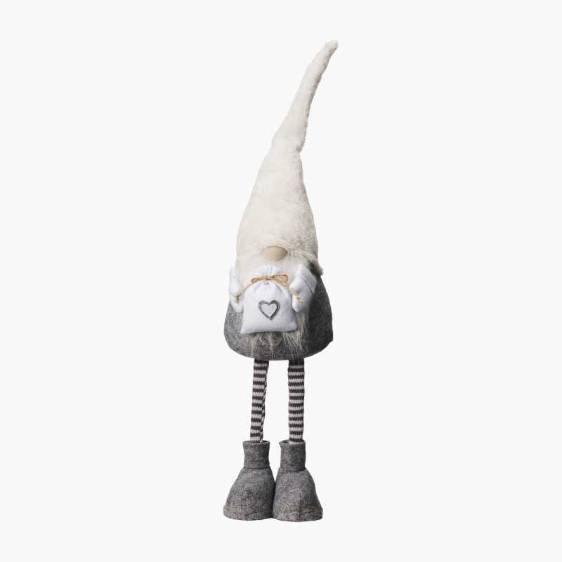 Julenisse, 60–80 cm, veske i hendene