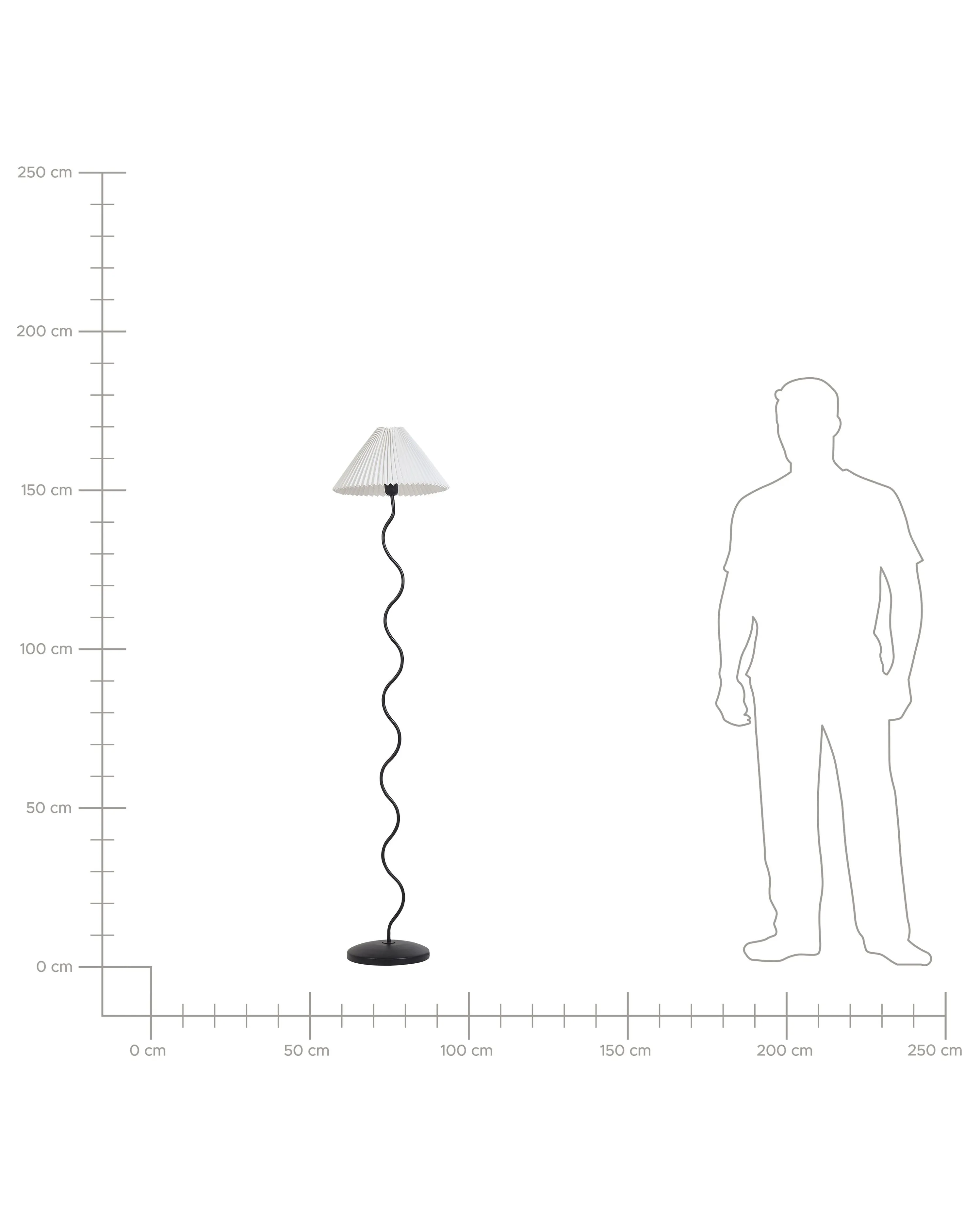 Staande lamp JIKAWO Metaal Zwart