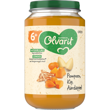Olvarit 6+ Maanden Pompoen Kip Aardappel 200g