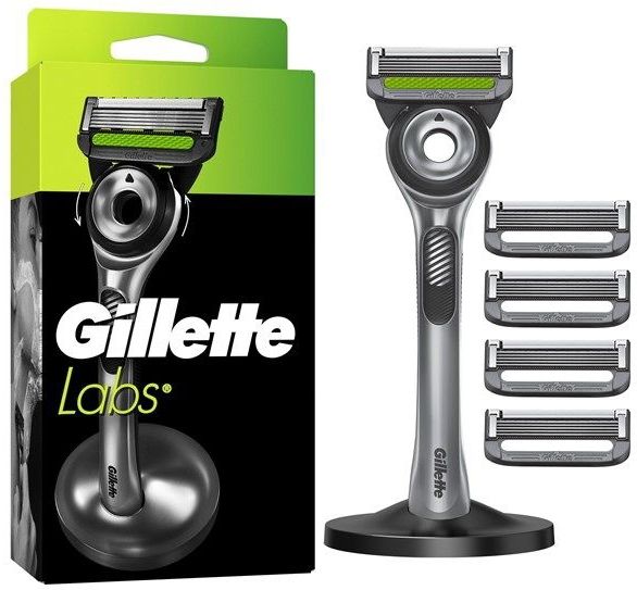 Gillette Labs Razor 5 blades + Stand Silver