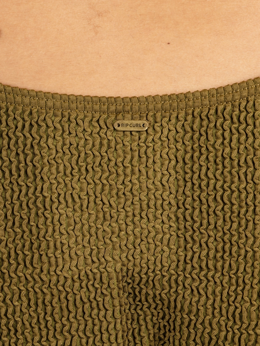 Rip Curl Sunshine Cheeky Pant Bikini Bottom dark olive