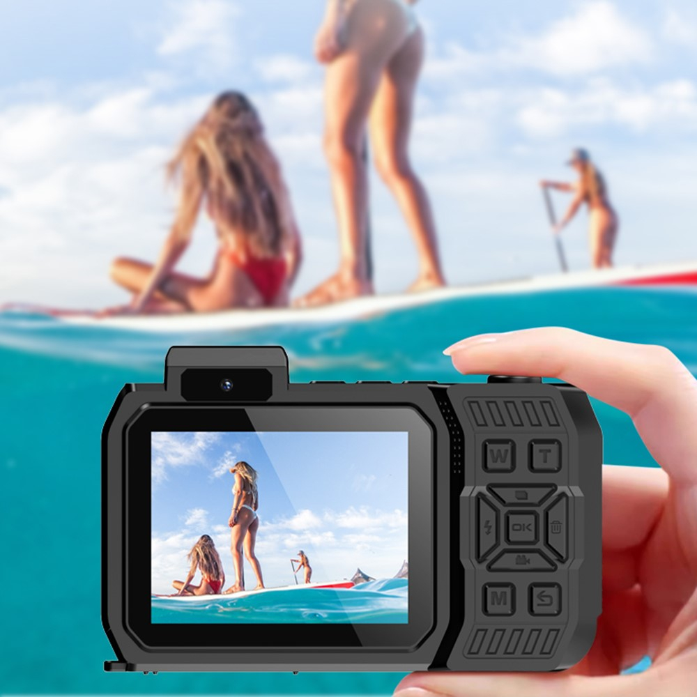 4K 2160p UHD Unterwasser Kamera mit 10-fach Digital Zoom und Dual Display (2.88