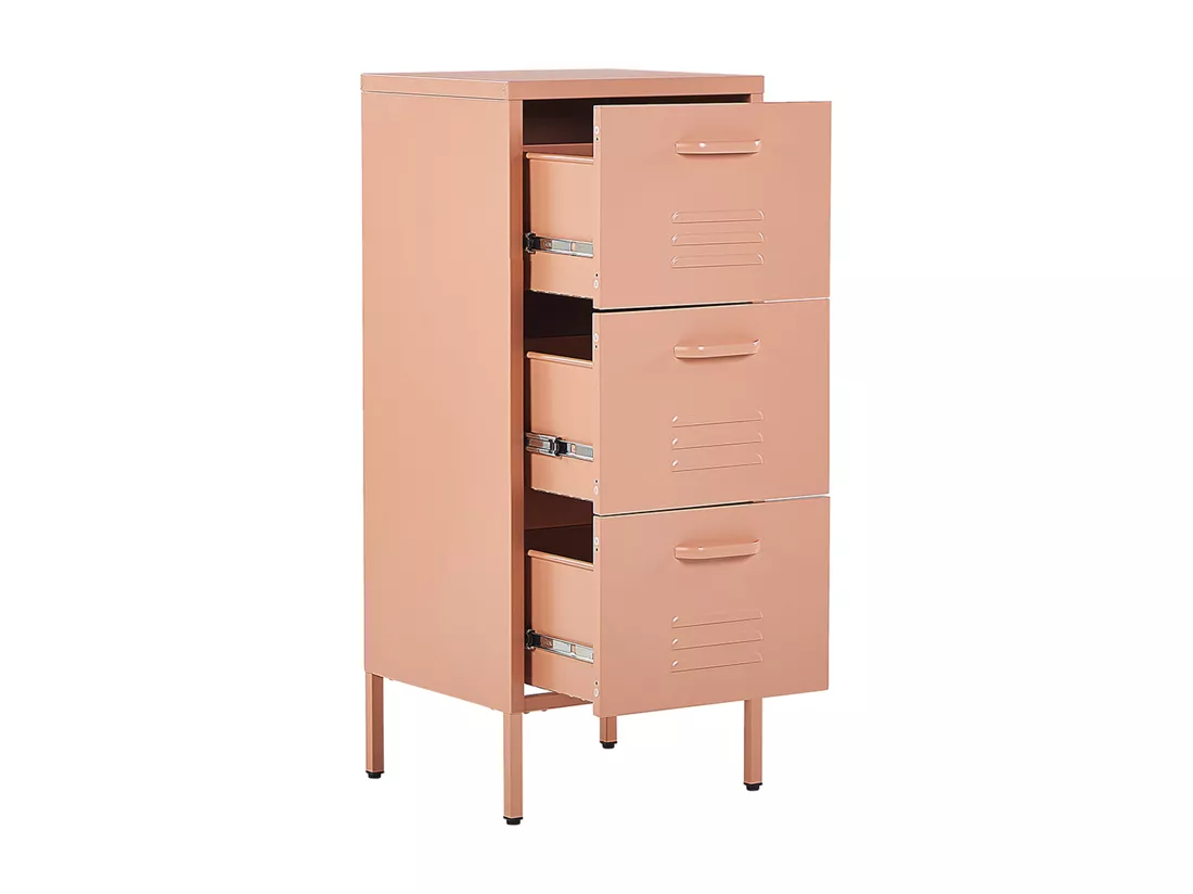 Meuble de rangement WOSTOK Métal Rose pêche