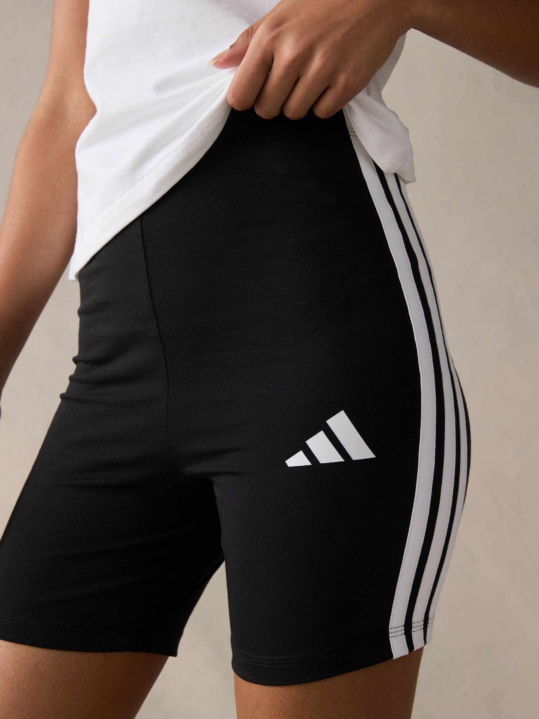 adidas fietsshort met 3 strepen