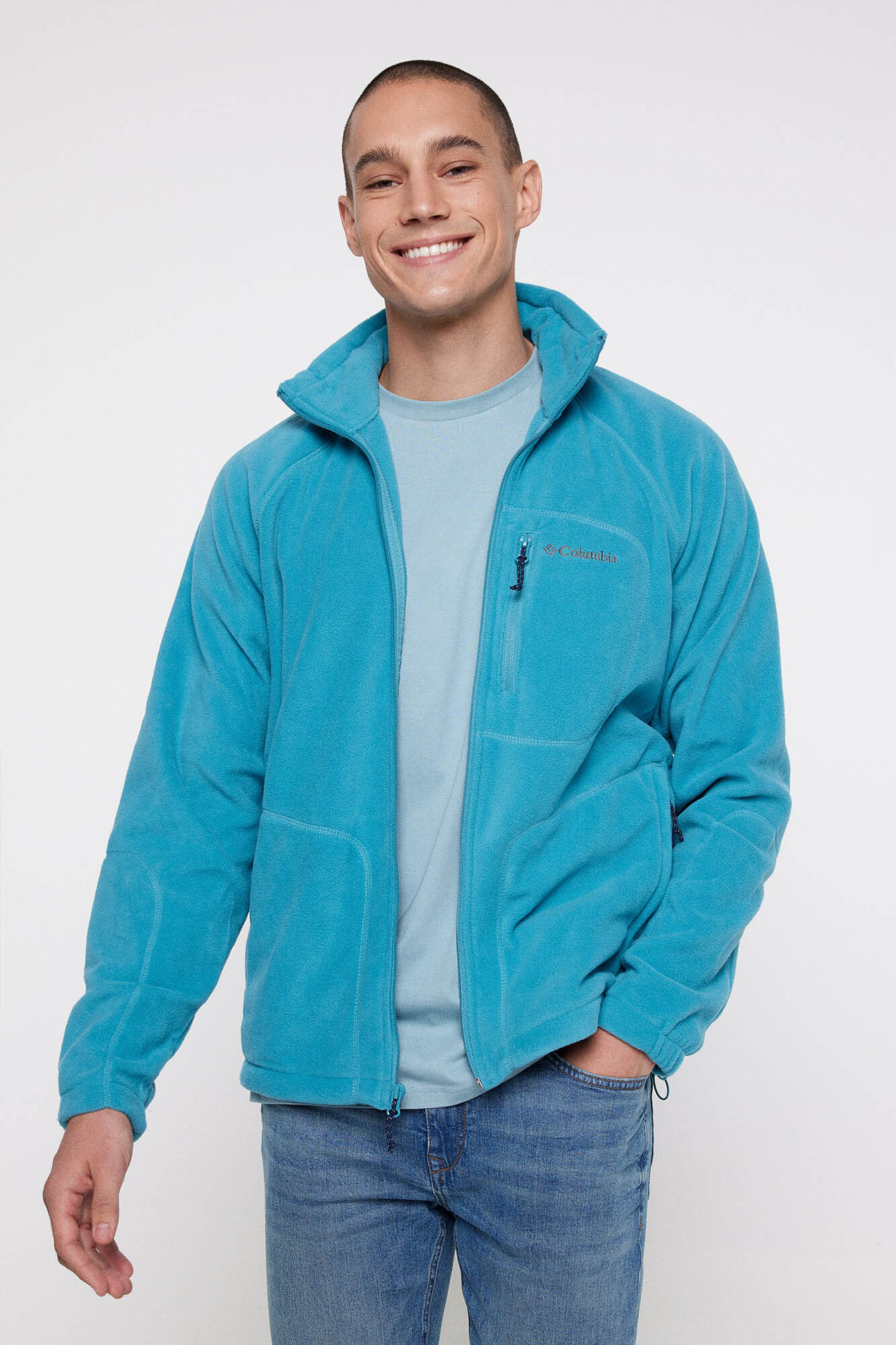 Casaco polar masculino Columbia™ Fast Trek™ com fecho de correr
