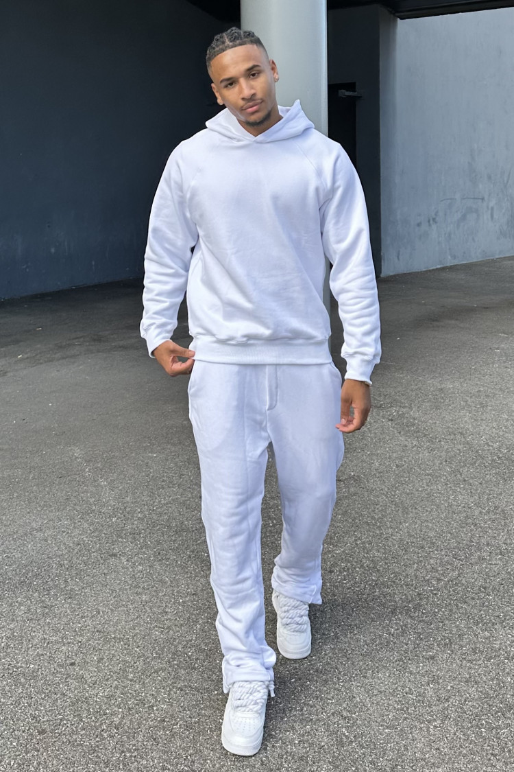 Ensemble 2 pièces sweat + jogging blanc