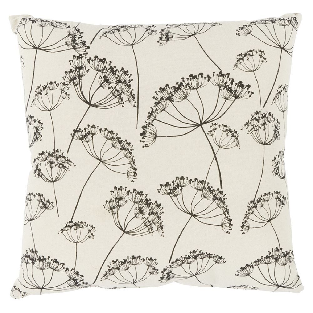 Coussin déco pissenlit 45x45cm beige