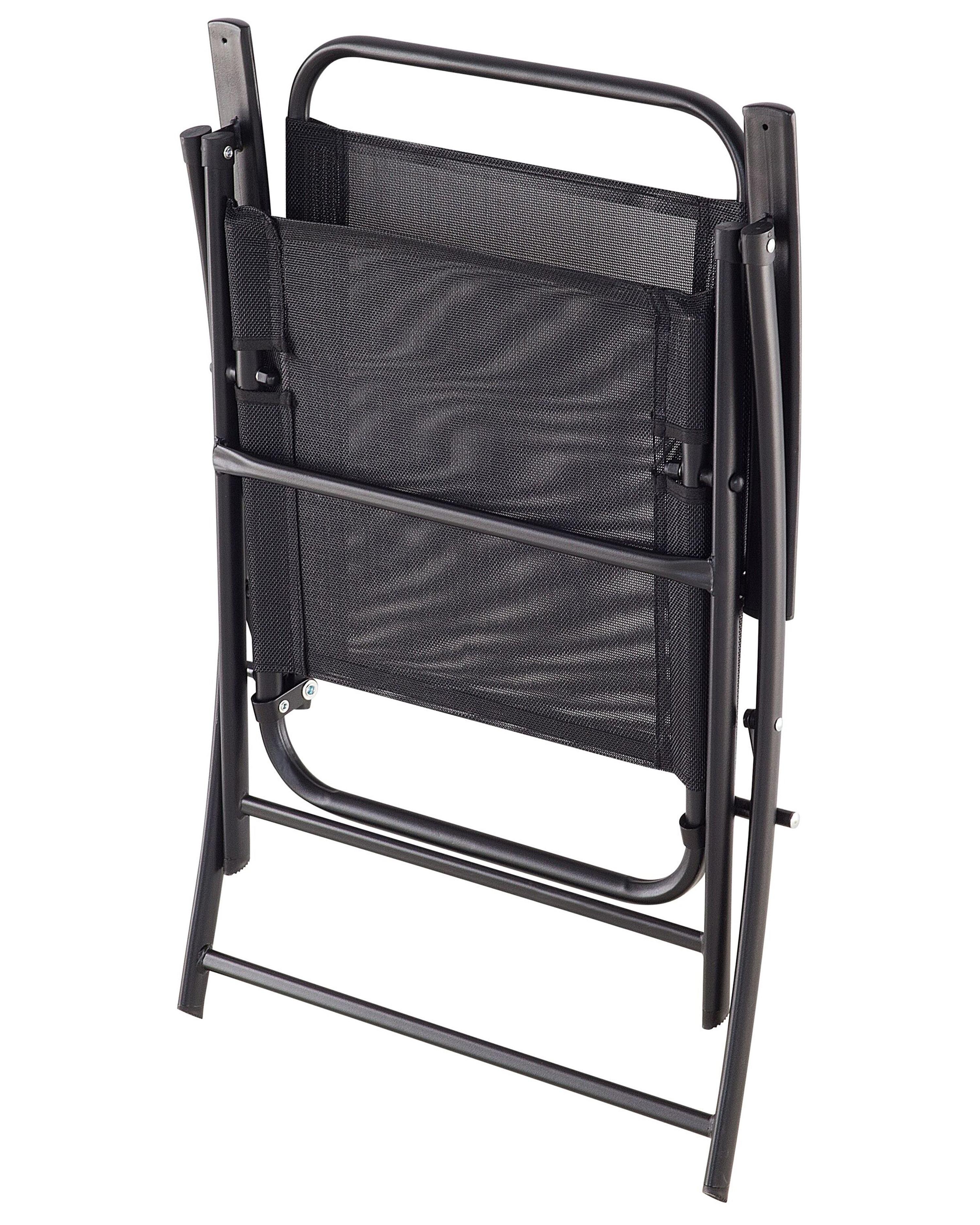 Set van 6 tuinstoelen LIVO Metaal Zwart