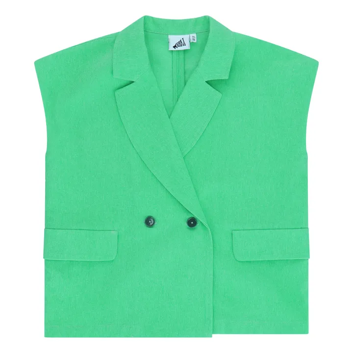 Cos I Said So Veste Blazer Sans Manches | Vert