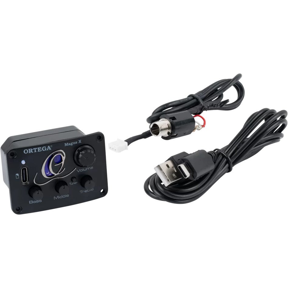 Ortega MAGUSX/U Ukulele Preamp System ukelele voorversterker met tuner en pickup