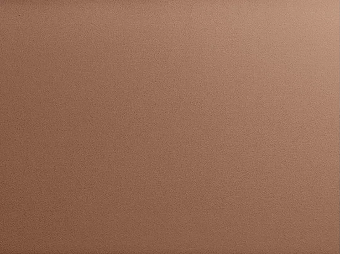 Canapé d'angle droit convertible en tissu effet cuir marron AMELIA