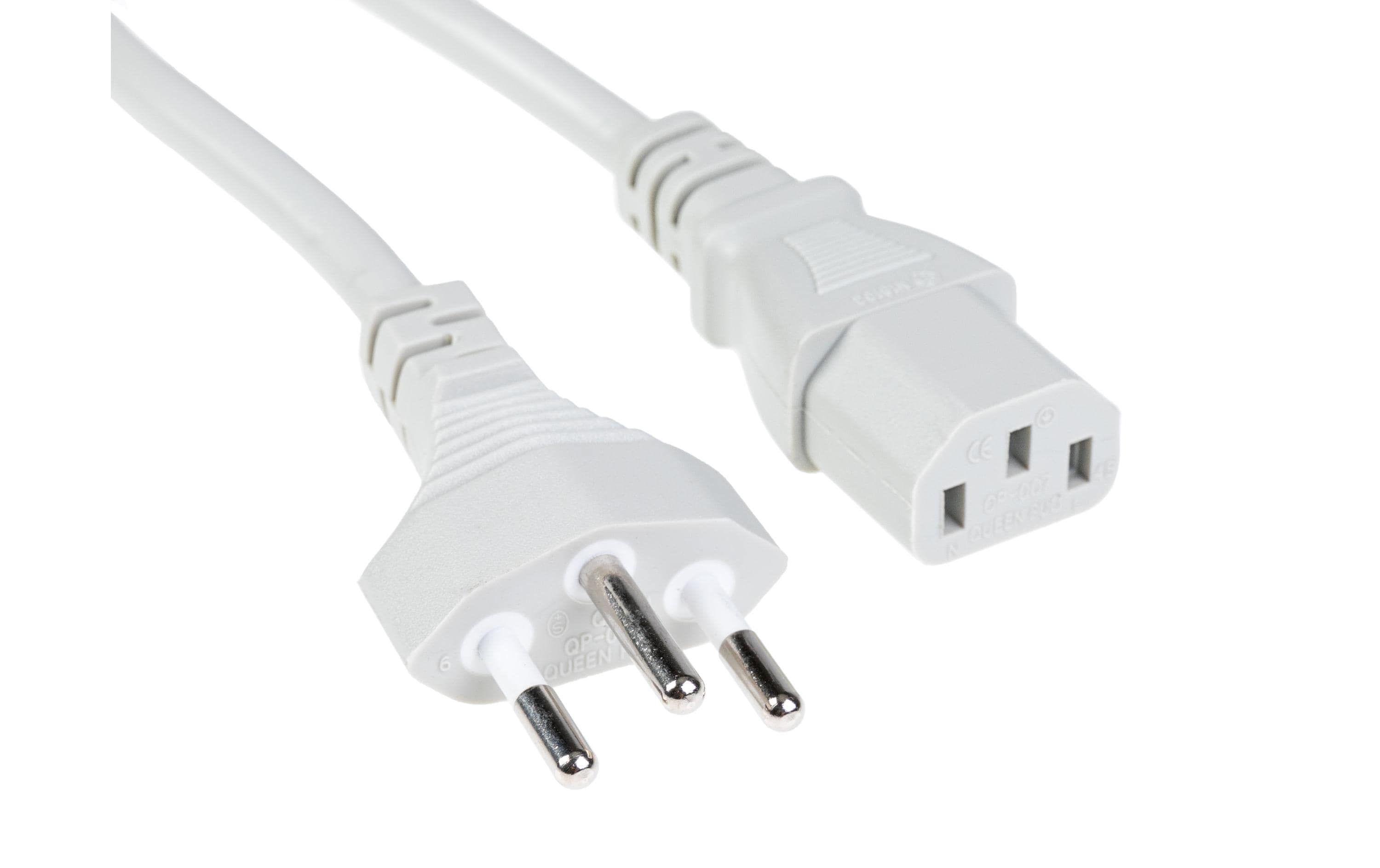 Netzkabel 3 m T12 - C13T12 Netzstecker und C13 Buchse