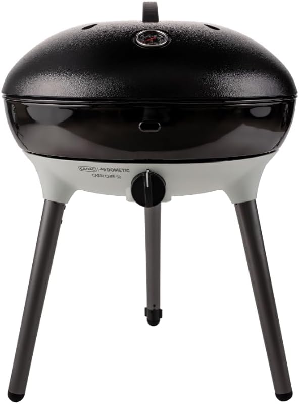 CADAC - Carri Chef 50 BBQ - 50mBar - Tragbare Grills - Automatische Zündung - Inkl. Tragetasche - Campingplatz - BBQ-Must-Haves
