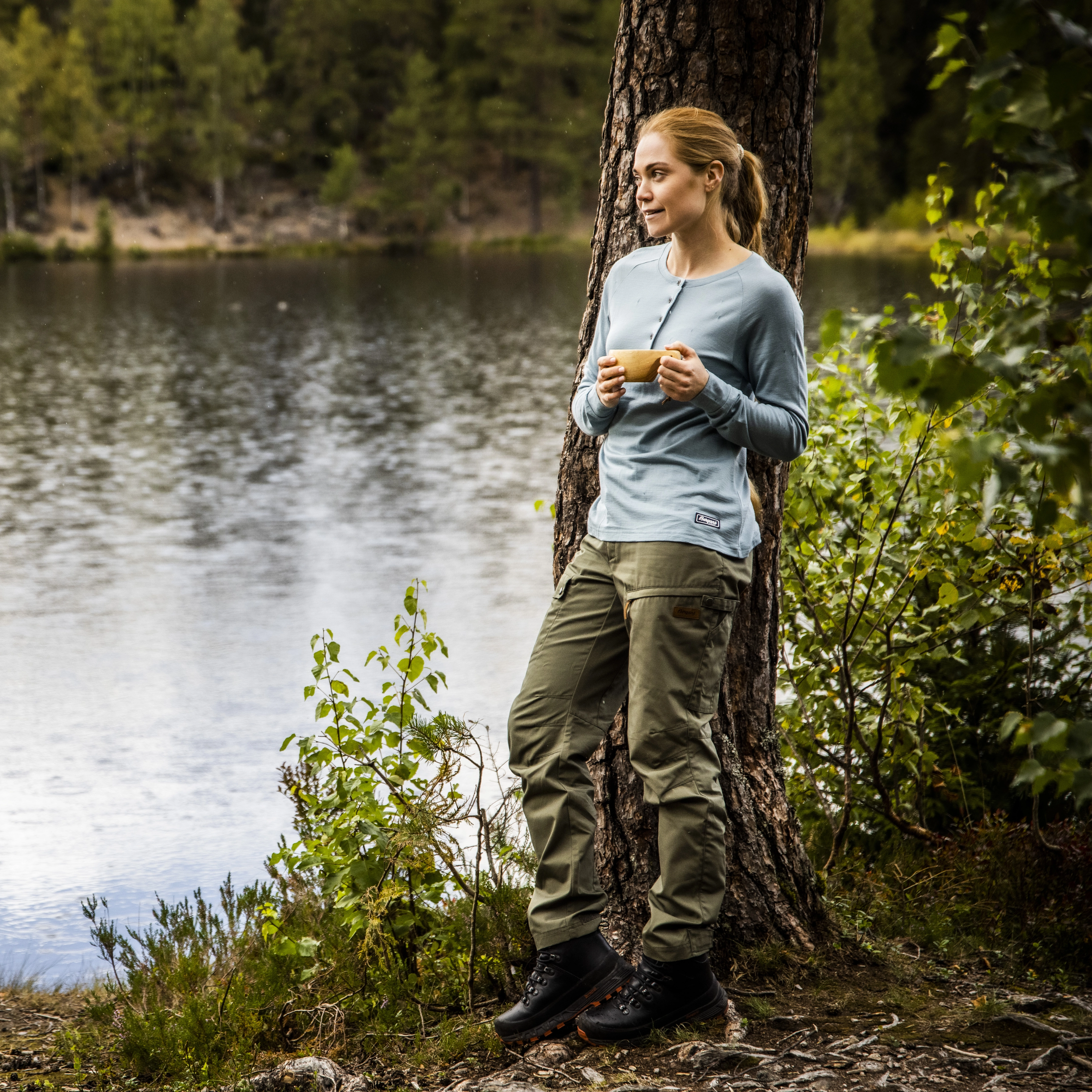 Nordmarka Elemental Outdoor Pants Women Green Mud